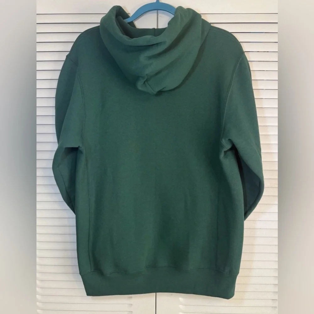 NWT Miami Hurricanes Hoodie Mens Sz M Embroidered Green NCAA Russell Sweatshirt - Picture 11 of 12